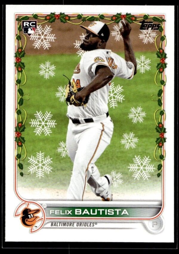 2022 Topps Holiday Baltimore Orioles #98 Felix Bautista RC Rookie
