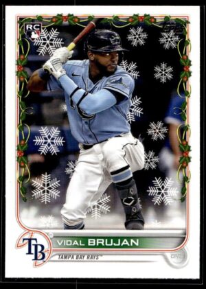 2022 Topps Holiday Montgomery Biscuits #171 Vidal Brujan RC Rookie
