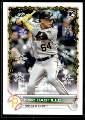 _10 2022 Topps Holiday Pittsburgh Pirates #192 Diego Castillo RC Rookie