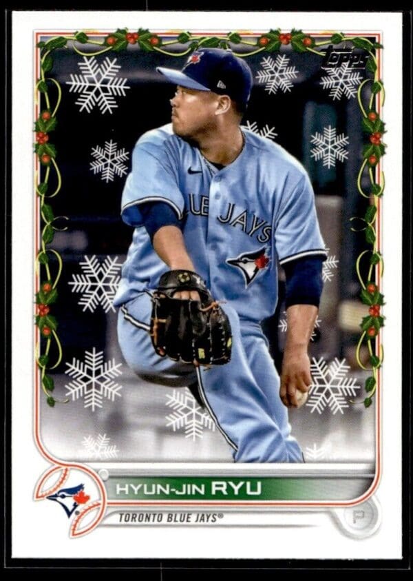 2022 Topps Holiday Los Angeles Dodgers #152 Hyun-Jin Ryu