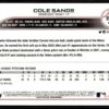 2022 Topps Holiday Minnesota Twins #37 Cole Sands RC Rookie