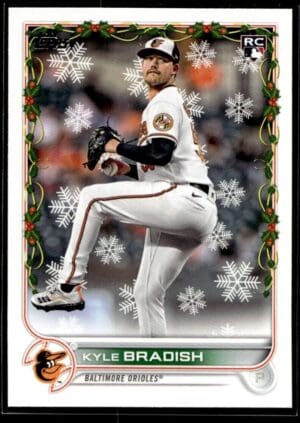 2022 Topps Holiday Baltimore Orioles #77 Kyle Bradish RC Rookie