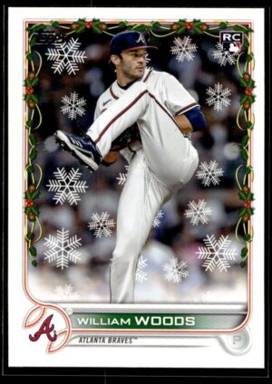 2022 Topps Holiday Atlanta Braves #127 William Woods RC Rookie