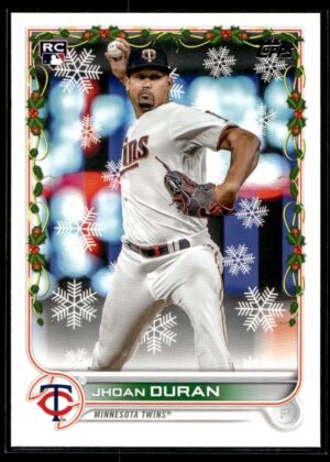 2022 Topps Holiday Minnesota Twins #195 Jhoan Duran RC Rookie