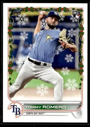 2022 Topps Holiday Tampa Bay Rays #75 Tommy Romero RC Rookie