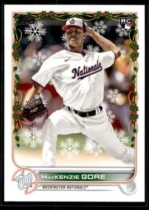 2022 Topps Holiday Washington Nationals #13 Mackenzie Gore RC Rookie
