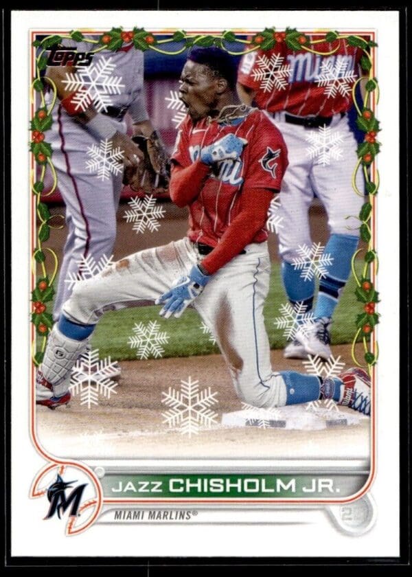 2022 Topps Holiday Jacksonville Jumbo Shrimp #142 Jazz Chisholm