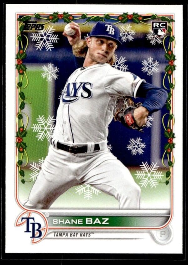 2022 Topps Holiday Durham Bulls #41 Shane Baz RC Rookie