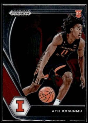 2021 Panini Prizm Draft Picks Illinois Fighting Illini #20 Ayo Dosunmu RC Rookie