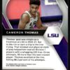 2021 Panini Prizm Draft Picks LSU Tigers #18 Cameron Thomas RC Rookie