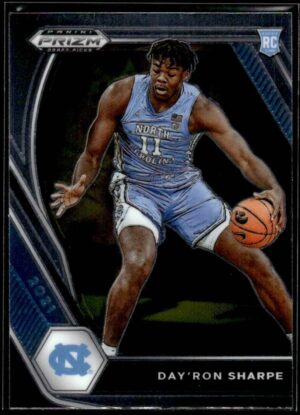 2021 Prizm Draft Picks North Carolina Tar Heels #25 Day'Ron Sharpe RC