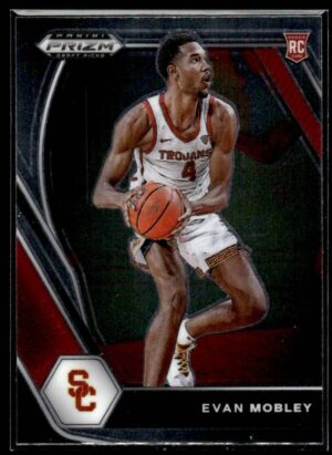 2021 Panini Prizm Draft Picks USC Trojans #2 Evan Mobley RC Rookie