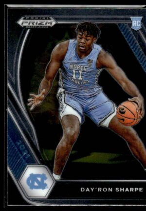 2021 Panini Prizm Draft Picks North Carolina Tar Heels #25 Day'Ron Sharpe RC