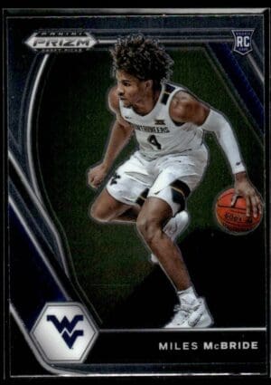 2021 Prizm Draft Picks West Virginia Mountaineers #32 Miles McBride RC