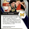 2021 Panini Prizm Draft Picks Michigan Wolverines #9 Franz Wagner RC Rookie