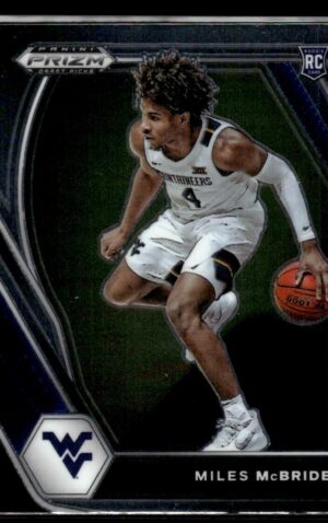 2021 Prizm Draft Picks West Virginia Mountaineers #32 Miles McBride RC