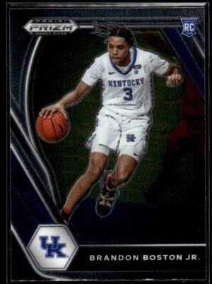 2021 Panini Prizm Draft Picks Kentucky Wildcats #24 Brandon Boston Jr. RC Rookie