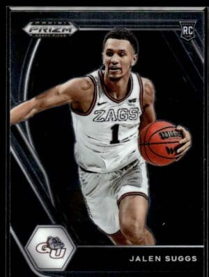 2021 Panini Prizm Draft Picks Gonzaga Bulldogs #3 Jalen Suggs RC Rookie
