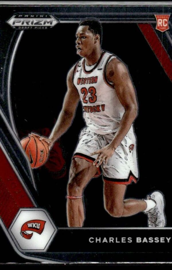_10 2021 Prizm Draft Picks Western Kentucky Hilltoppers #45 Charles Bassey RC