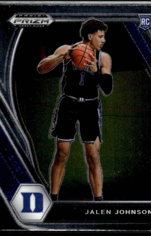 2021 Panini Prizm Draft Picks Duke Blue Devils #10 Jalen Johnson RC Rookie