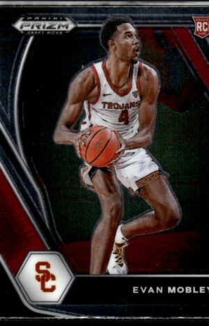 2021 Panini Prizm Draft Picks USC Trojans #2 Evan Mobley RC Rookie