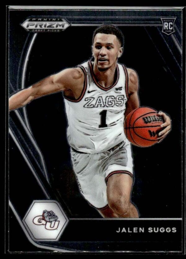 _10 2021 Panini Prizm Draft Picks Gonzaga Bulldogs #3 Jalen Suggs RC Rookie