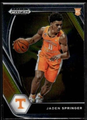 2021 Panini Prizm Draft Picks Tennessee Volunteers #19 Jaden Springer RC Rookie