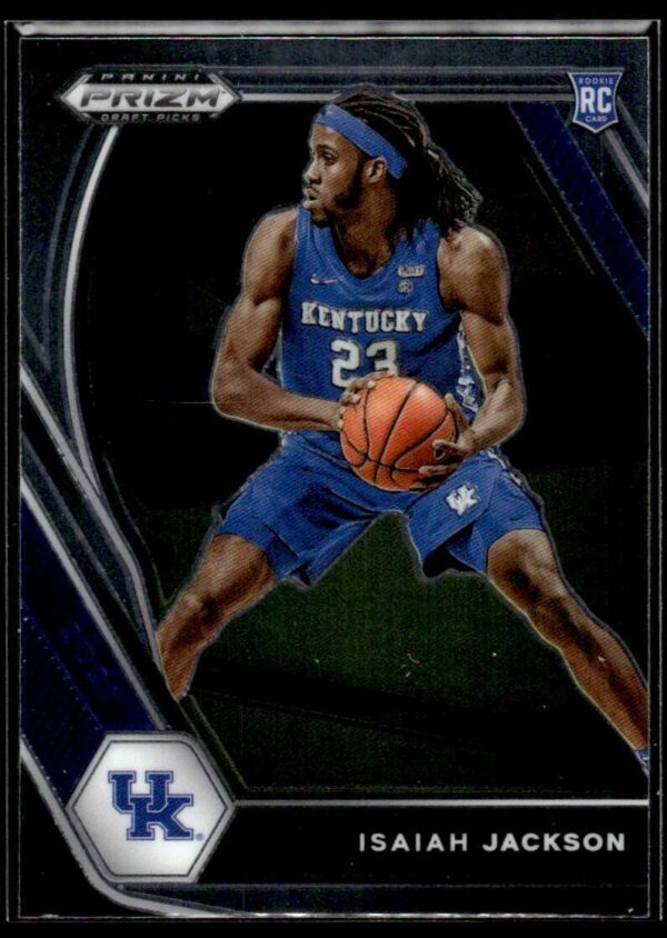 2021 Panini Prizm Draft Picks Kentucky Wildcats #16 Isaiah Jackson RC Rookie