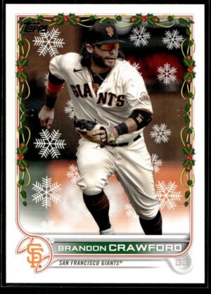 2022 Topps Holiday San Francisco Giants #HW35 Brandon Crawford