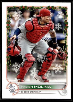 2022 Topps Holiday St. Louis Cardinals #HW6 Yadier Molina
