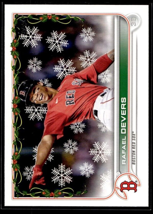 _10 2022 Topps Holiday Boston Red Sox #HW189 Rafael Devers
