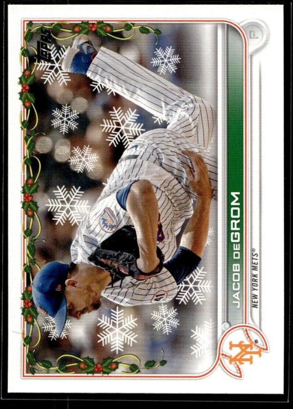 _10 2022 Topps Holiday New York Mets #HW131 Jacob deGrom