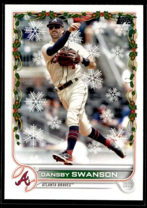 2022 Topps Holiday Atlanta Braves #HW28 Dansby Swanson