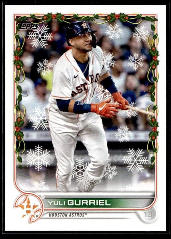 _10 2022 Topps Holiday Houston Astros #HW4 Yuli Gurriel