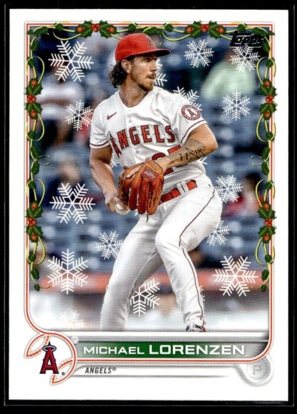 2022 Topps Holiday Los Angeles Angels #HW135 Michael Lorenzen
