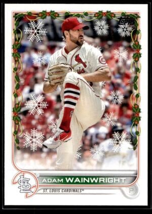 2022 Topps Holiday St. Louis Cardinals #HW139 Adam Wainwright