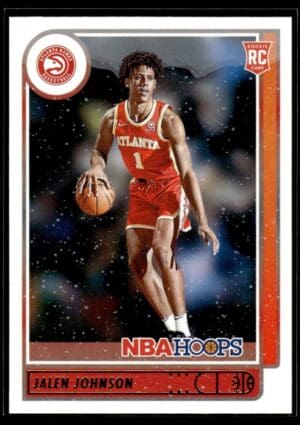 2021 NBA Hoops Winter Edition Atlanta Hawks #213 Jalen Johnson RC Rookie