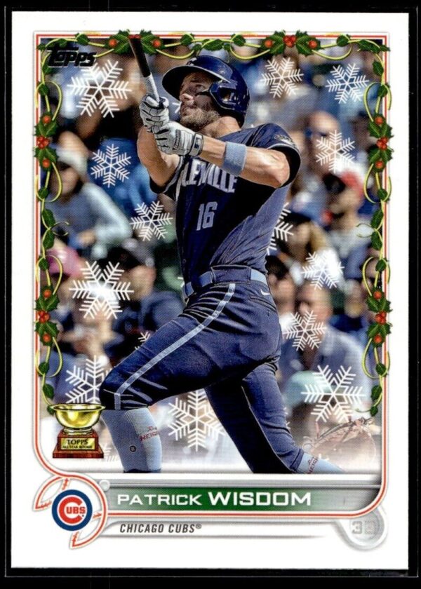 2022 Topps Holiday Chicago Cubs #HW197 Patrick Wisdom