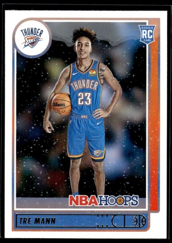 2021 NBA Hoops Winter Edition Oklahoma City Thunder #237 Tre Mann RC Rookie