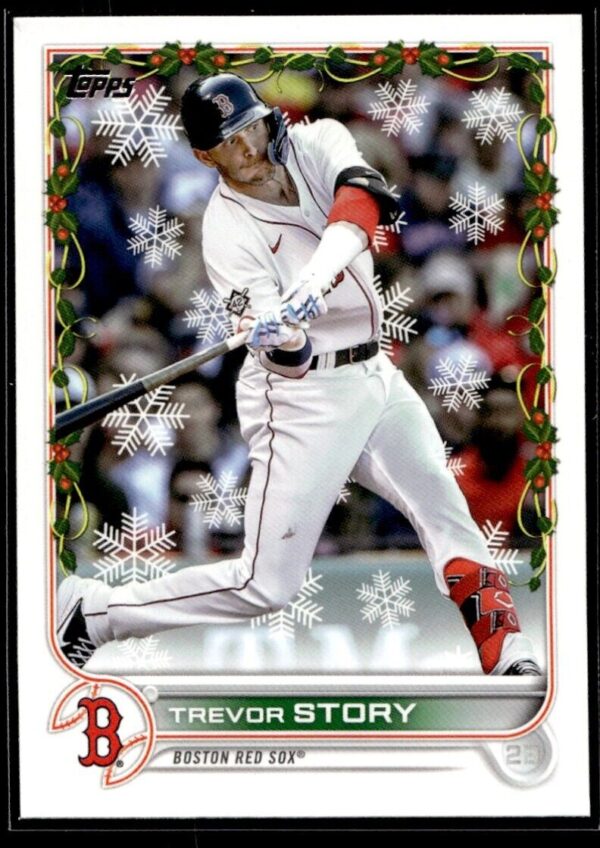 2022 Topps Holiday Boston Red Sox #HW70 Trevor Story