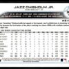 2022 Topps Holiday Miami Marlins #HW142 Jazz Chisholm Jr.