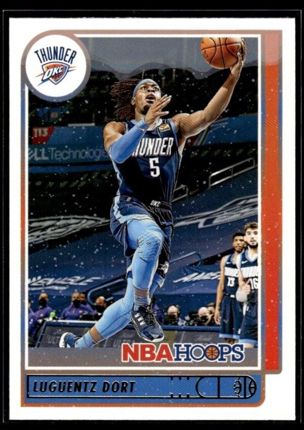 2021 NBA Hoops Winter Edition Oklahoma City Thunder #33 Luguentz Dort