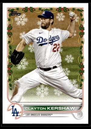 2022 Topps Holiday Los Angeles Dodgers #HW91 Clayton Kershaw