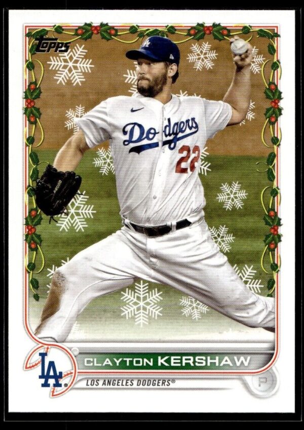 2022 Topps Holiday Los Angeles Dodgers #HW91 Clayton Kershaw
