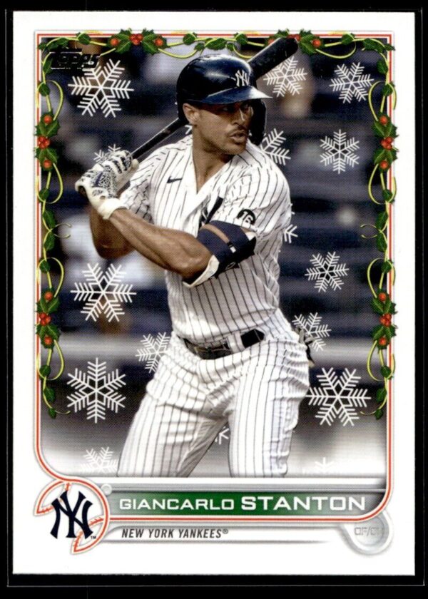2022 Topps Holiday New York Yankees #HW102 Giancarlo Stanton