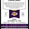 2020 Panini Chronicles Los Angeles Lakers #118 LeBron James