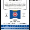 2020 Panini Chronicles Detroit Pistons #111 Killian Hayes Pink