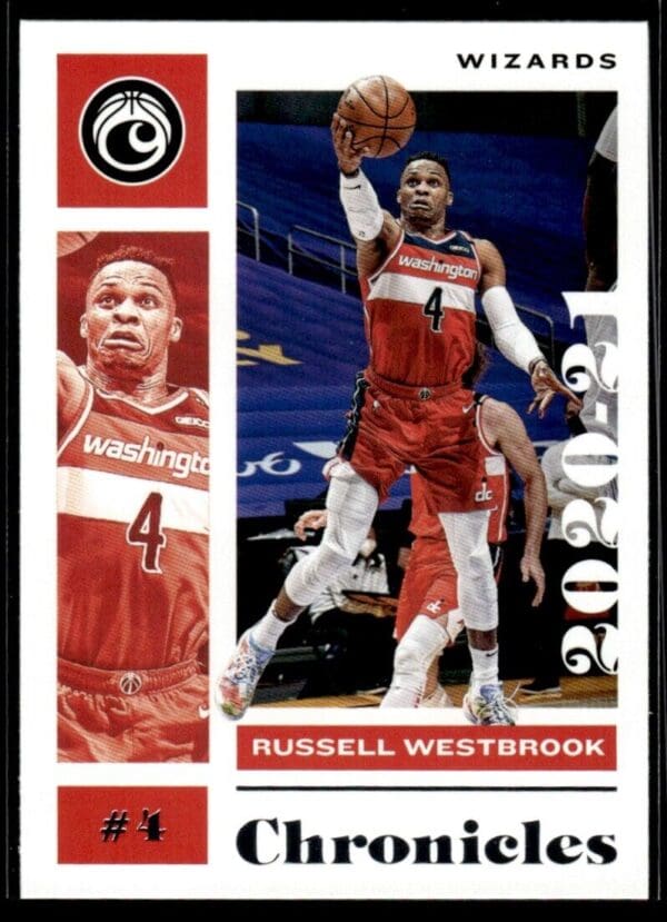 _10 2020 Panini Chronicles Washington Wizards #38 Russell Westbrook