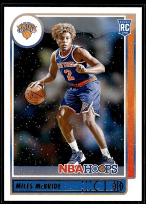 2021 NBA Hoops Winter Edition New York Knicks #232 Miles McBride RC Rookie