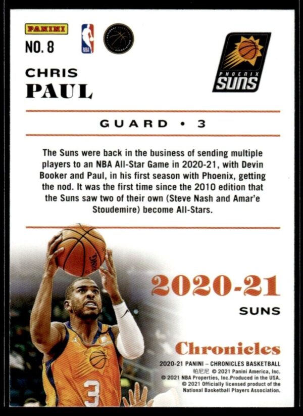 2020 Panini Chronicles Phoenix Suns #8 Chris Paul